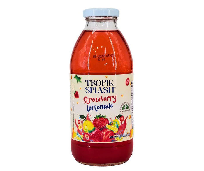 Tropik Splash - Lemonade - Strawberry - Bottles 12x 473ml