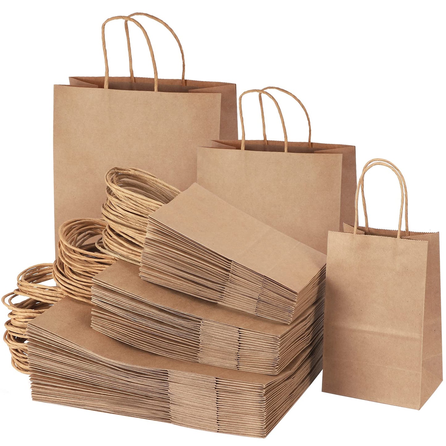 Kraft Paper Bags with Twisted Handle – Heavy Duty Carry Bags