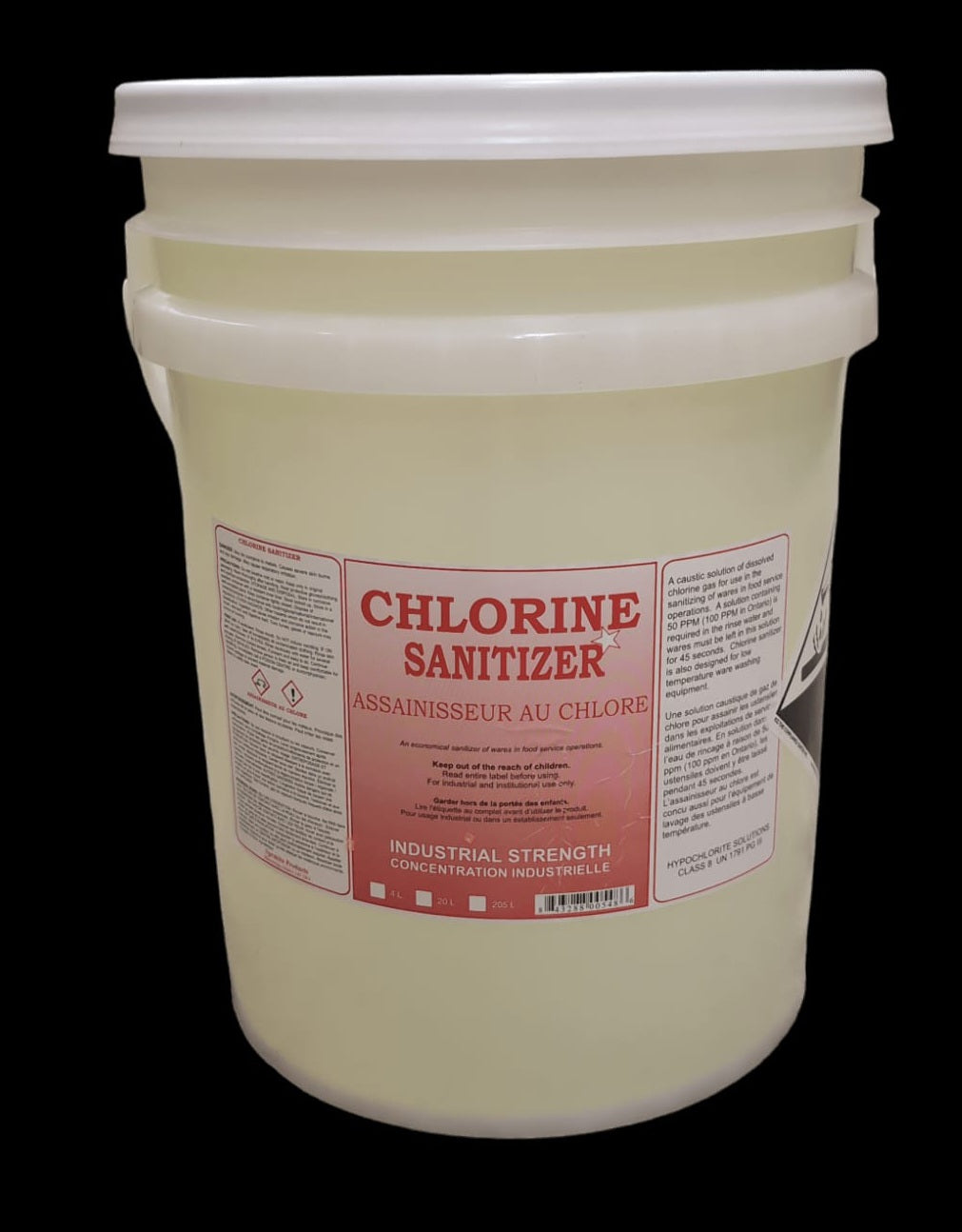 Chlorine Sanitizer 12% – 20L Pail