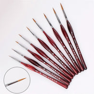 1Piece Paint Brush Fine Miniature Fine Hook Line Nail Art Drawing Brushes Wolf Half Paint Brushes For Acrylic Painting Supplies