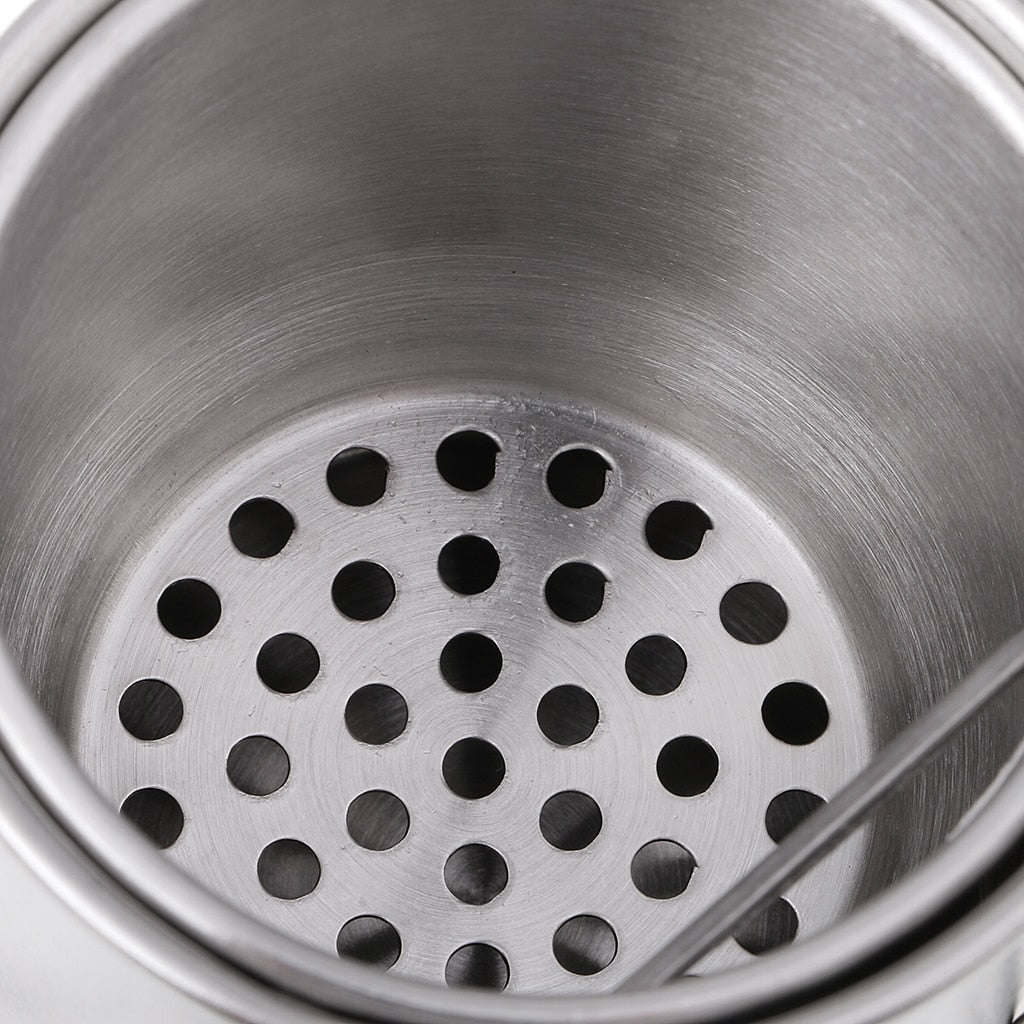 2 Pack Artist Portable Painting Brush Washing Bucket Wash Pen Pot Stainless Steel Watercolor Oil Paint Brush Washer Art Supplies