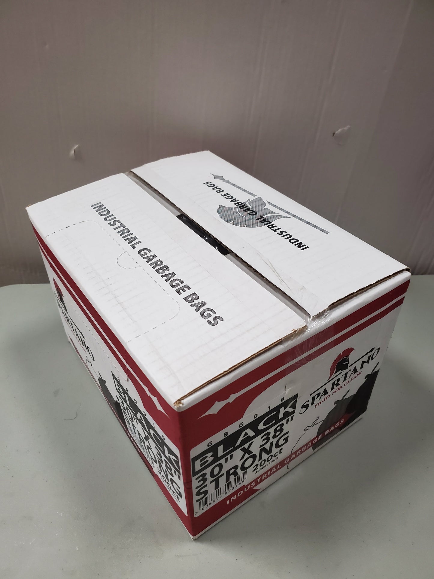 Garbage Bags 30"x38" Black Strong 200/cs. Brand Spartano