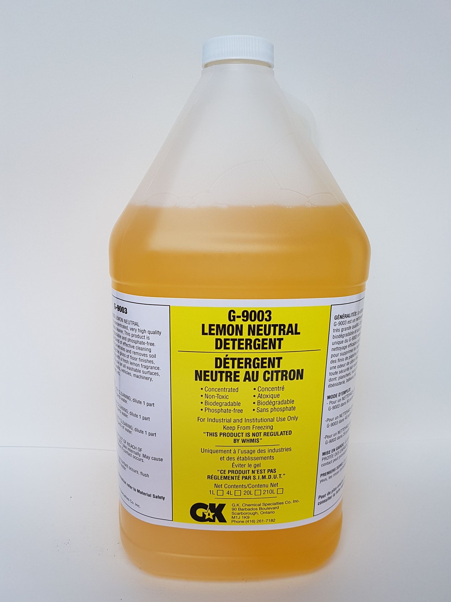 G-9003 Lemon Neutral Detergent 4x4L