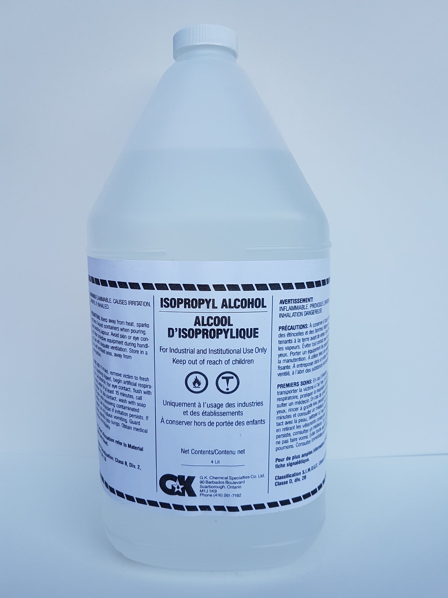 Isopropyl Alcohol 4x4L