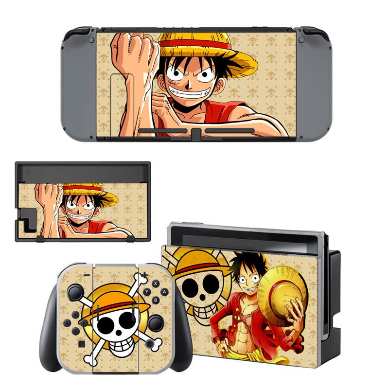 VINYL SKIN STICKER ONE PIECE DECAL COVER for Nintend Switch Console and Joy-Con Controlle