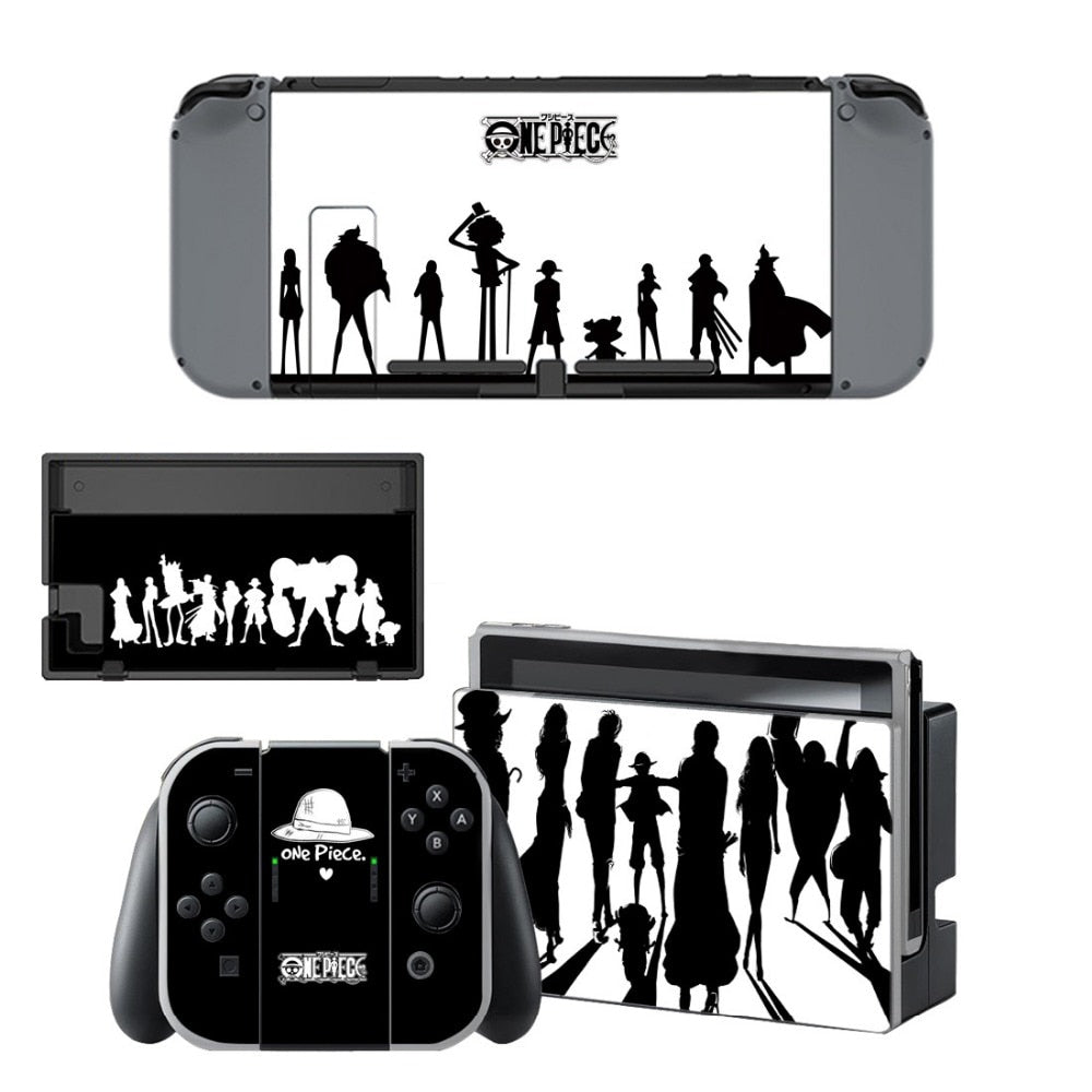 VINYL SKIN STICKER one piece DECAL COVER for Nintend Switch Console and Joy-Con Controlle
