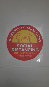 Social Distancing Signs  Laminated Each
