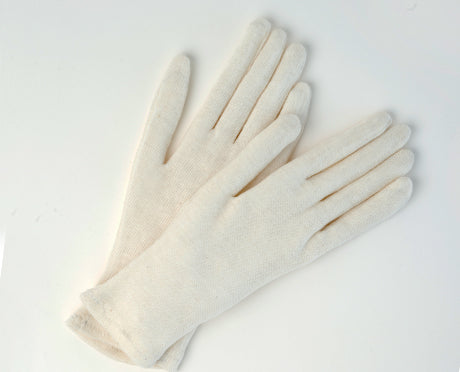 LADIES/Men POLY/COTTON INSPECTOR’S GLOVES, HEMMED CUFF 12Pairs