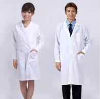 free shipping Medical White Coat Clothing Physician Services Uniform Nurse Clothing Long-sleeve Polyester Protect Cloth