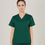 plus size Women's V neck Summer men Short sleeve Nurse Uniform Hospital pants Medical Set Clothes Short Sleeve Surgical Scrubs