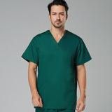 plus size Women's V neck Summer men Short sleeve Nurse Uniform Hospital pants Medical Set Clothes Short Sleeve Surgical Scrubs