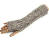 2016 New Arrival mittens Women's fingerless long Knit gloves Warm Winter Gloves Mittens Guantes de invierno de la mujer #LYW
