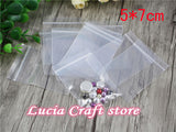 Lucia crafts Multi Sizes Option DIY  Transparent  Bags Storage Bag Zip lock Reclosable PP Plastic Poly  19010022