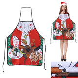 New Christmas Aprons Ladies Men Christmas Decorations Aprons for Home Funny Novelty Kitchen Cooking Apron