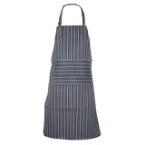 Polyester Stripe Apron Unisex Waterproof Oilproof Bib Apron Chef Waiter Kitchen  Cook Tool Home Restaurant Cooking Apron E5M1