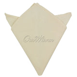 Ourwarm 100Pcs Wedding Table Napkins Knitted Table Napkin Cotton Handkerchief Cloth Diner Wedding Party Table Decorations
