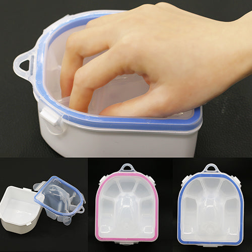 2 Layers Finger Shape Nail Art Polish Remove Wash Soak Bowl Manicure Spa Tool ANAM