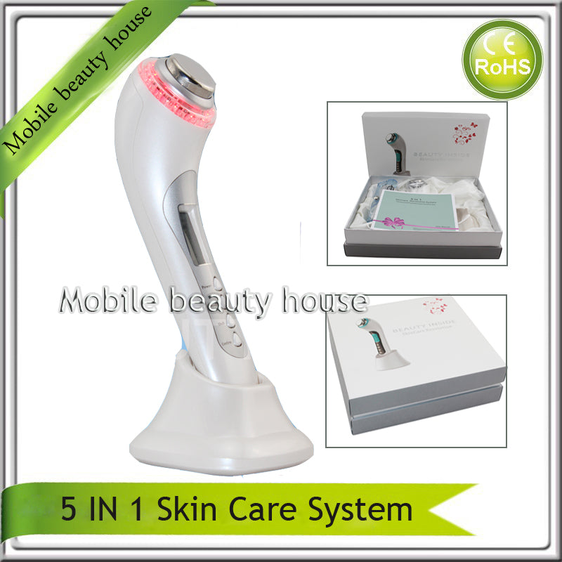 Galvanic Spa Ultrasonic Photon Rejuvenation Face Lifting Acne Wrinkle Spot Remover Anti Aging Facial Beauty Equipment Machine
