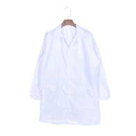 Medical Anti-static Lab Coat Fabric Smock Unisex Clothes White Blue Dustproof Electronics Factory Cardigan Cleanroom Plus Size