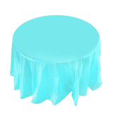 84in Round Tablecloth Table Cloth Cover Waterproof Oilproof Plastic Home Wedding Party Camp Dinner Restaurant Banquet Decoration