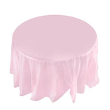 84in Round Tablecloth Table Cloth Cover Waterproof Oilproof Plastic Home Wedding Party Camp Dinner Restaurant Banquet Decoration