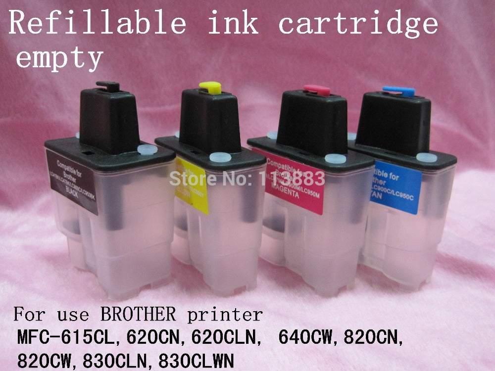 LC09/41/47/900/950 refillable ink cartridge for brother MFC 615CL 620CN 620CLN 640CW 820CN 820CW 830CLN 830CLWN printer