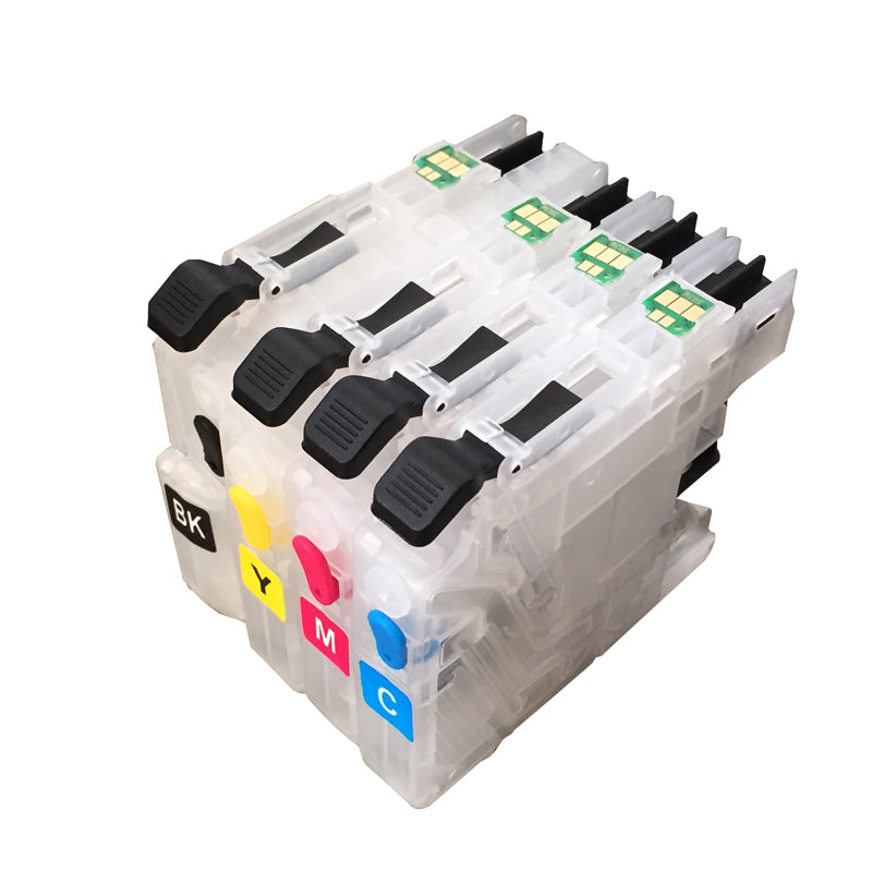1Set LC563 BK C M Y Refillable Ink cartridge for Brother MFC-J2510 MFC-J2310 MFC-J3720 MFC-J3520 printer