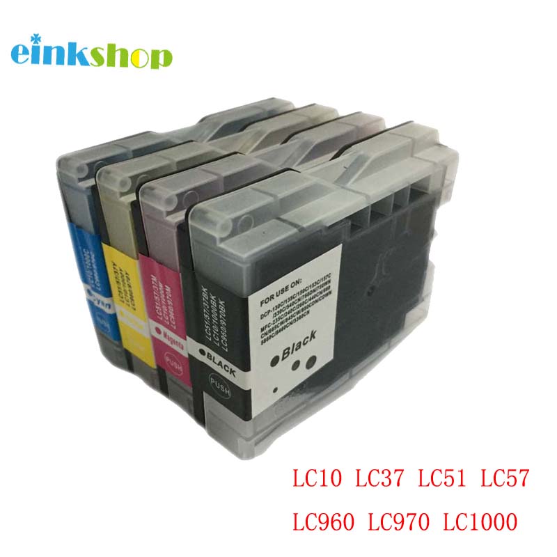einkshop LC10 LC37 LC51 LC57 LC960 LC970 LC1000 ink Catridge for Brother DCP-130C DCP-330C 340CN MFC-685CW MFC-845CW MFC-885CW