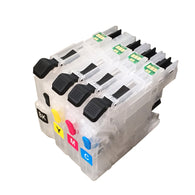 1Set  LC123  Empty Refillable  Ink Cartridge  For Brother DCP-J132W J152W MFC-J4110DW MFC-J4510DW J470 MFC-J4410DW MFC-J4510DW