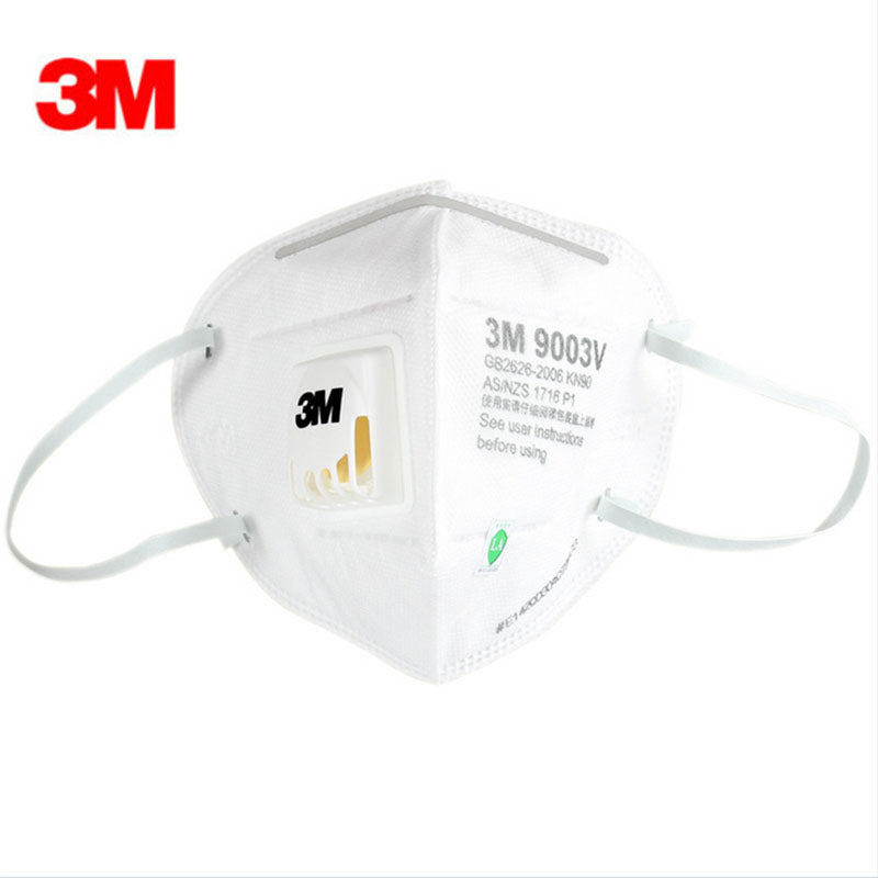 5pc 3M9003V Children Anti dust PM 2.5 Mask Anti influenza Breathing valve non woven fabric folding filter mask KN90 safety masks
