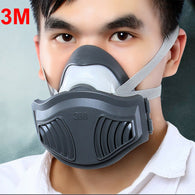 3M 1211+10pcs 1701 Filter cotton Half Face Dust Mask Anti industrial Conatruction Dust Pollen Haze Poison Safety Protective Mask