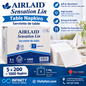 AIRLAID Sensation Lin Table Napkins – 1,000 Napkins per Case