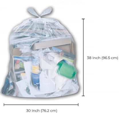 Garbage Bags 30"x38" Clear Strong 200/cs. Brand Spartano