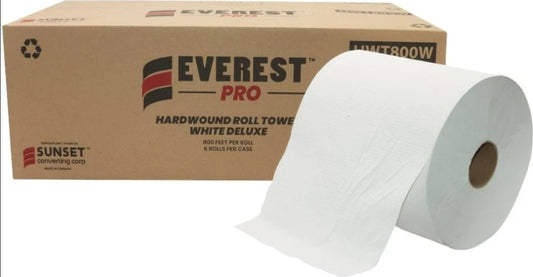 Everest Pro White Paper Hand Towel 800′ (Model HWT800W)