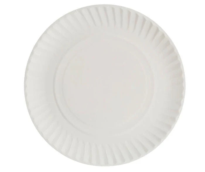 Pizza plate 9 inch Uncoated Paper Plate – 1,200 Plates/Master Case