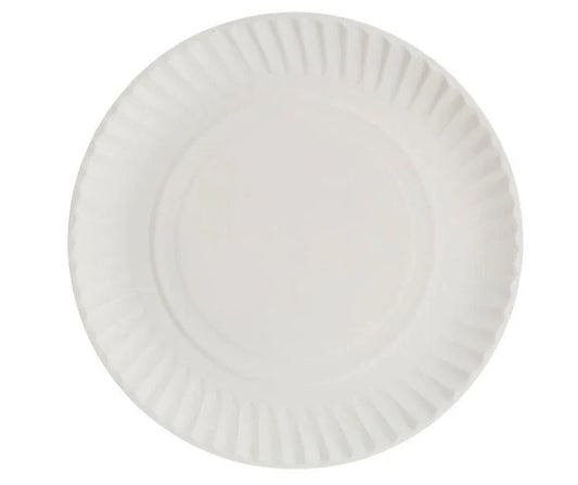 Pizza plate 9 inch Uncoated Paper Plate – 1,200 Plates/Master Case