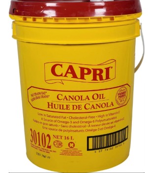 Capri Canola Oil – 16 Liter Pail (Bucket)