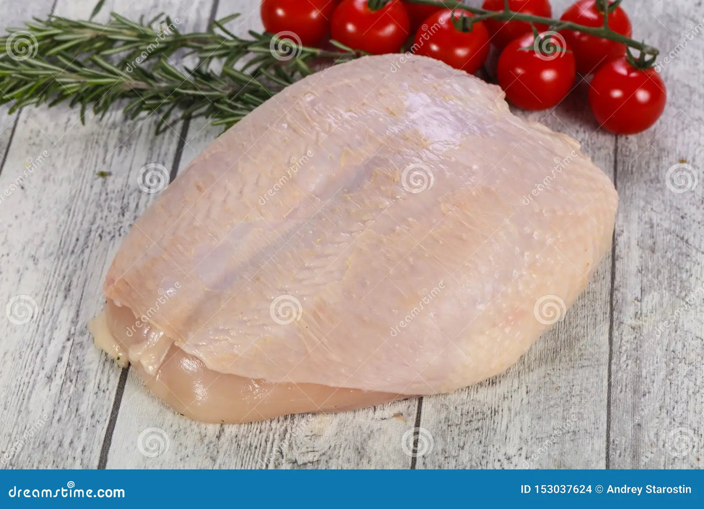 Fresh Halal Chicken Breast – Skin-On, Bone-In 11lbs/pk $4.10