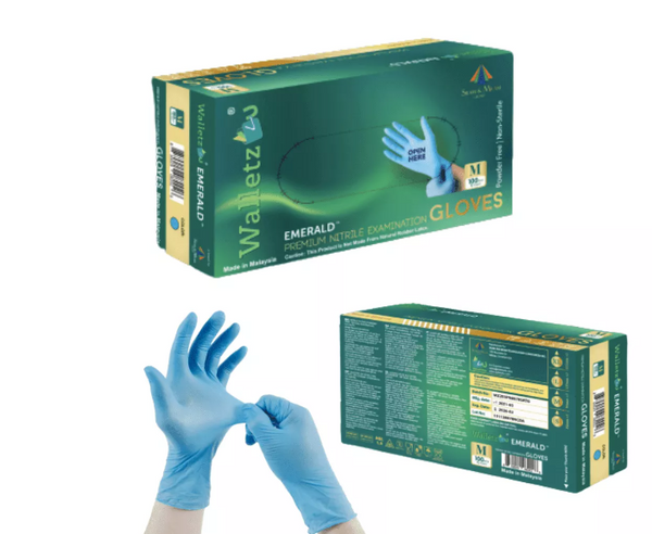 Emerald Gloves | Examination  Nitrile PF 100/Box 10Boxes in a case