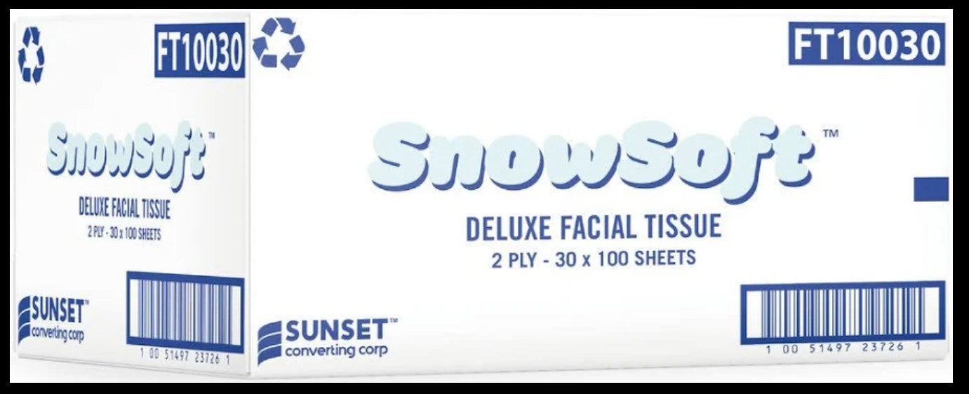 Sunset Converting Corp Snow Soft Premium Facial Tissue FT10030