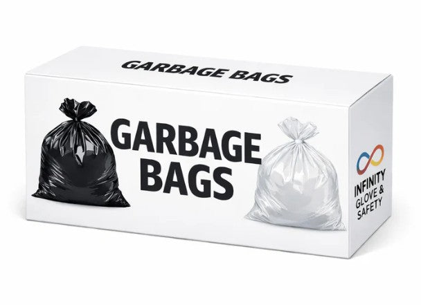 30" x 38" Black Strong Garbage Bags – 200 Bags per Case