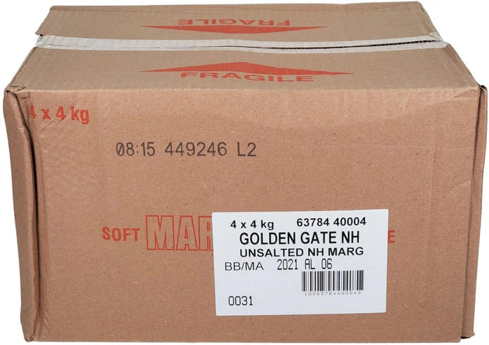 GoldenGate Soft Unsalted Margarine – 4 kg Online order only GTA