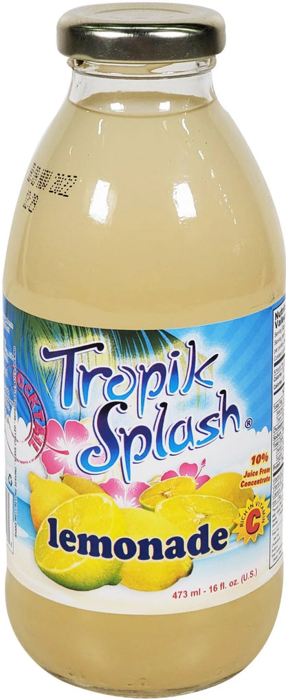 Tropik Splash - Lemonade, 473mL Bottle, Pack of 12