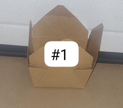 Kraft Take out boxes All sizes are available. #1, # 2, # 3, # 4, # 8