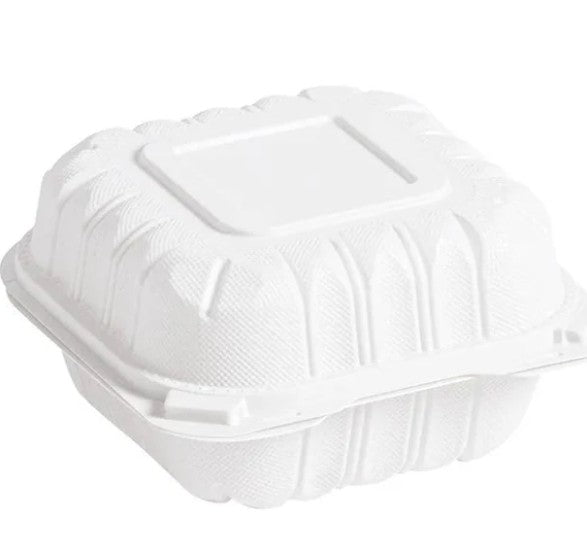 Take‑Out Containers (NG051‑Style) 5×5″ Clamshell 250/cs