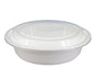 RC Microwaveable Food Container – 48oz | 9" Round | RC48-98 | White | 150/Case