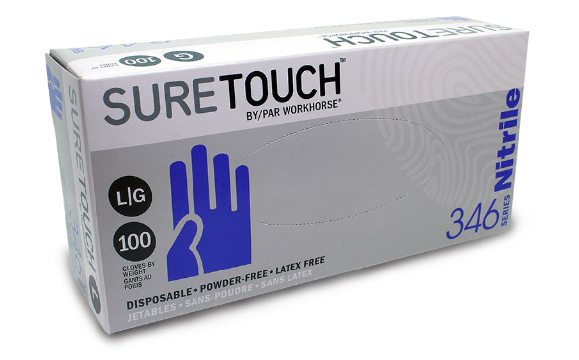 PREMIUM QUALITY Suretouch Disposable Cobalt Nitrile Glove 4.5 Mill (100gloves) CURBSIDE PICK UP AVAILABLE