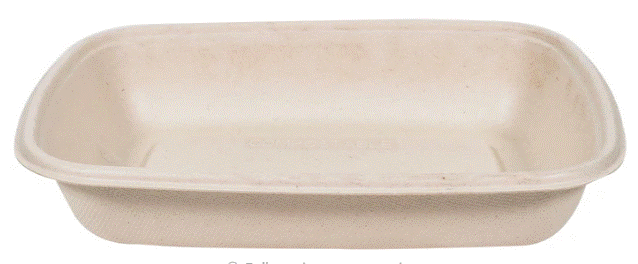 Eco-Craze/Rhino – 750ml Rectangle Natural Pulp Box – CR750
