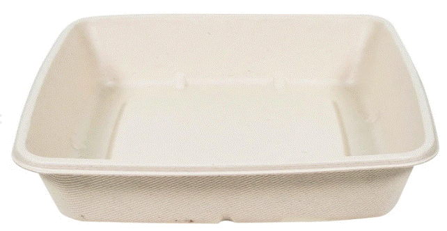 Eco-Craze/Rhino – 1000ml Square Natural Pulp Box – CS1000