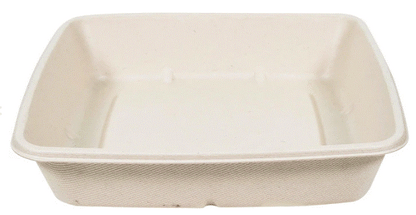 Eco-Craze/Rhino – 1000ml Square Natural Pulp Box – CS1000